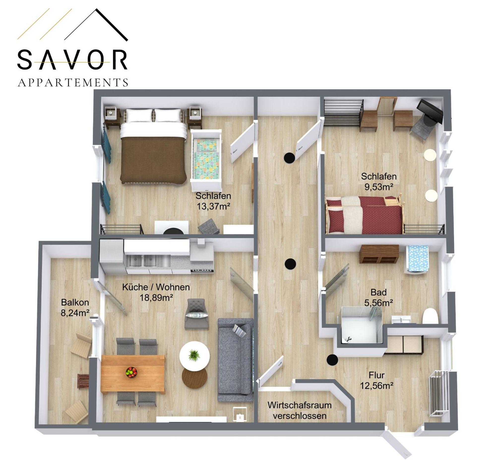 Savor Appartement 5 Personen 2 Schlafzimmer Babybett Netflix Balkon Zentrum Bautzen Exterior foto